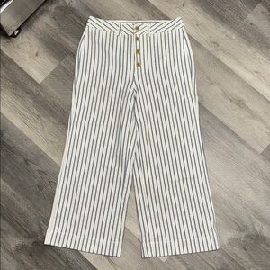 Madewell - Emmett Wide Leg striped jeans denim pants bottoms